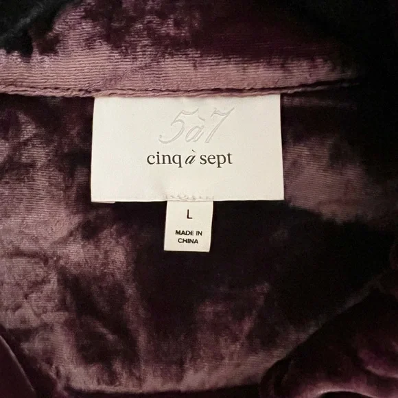 Cinq à Sept Dillon Cropped Velvet Jacket - Picture 9 of 11